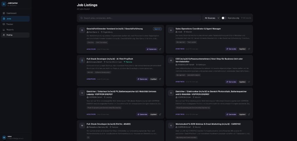 JobHunter — AI-Powered Job Search Platform